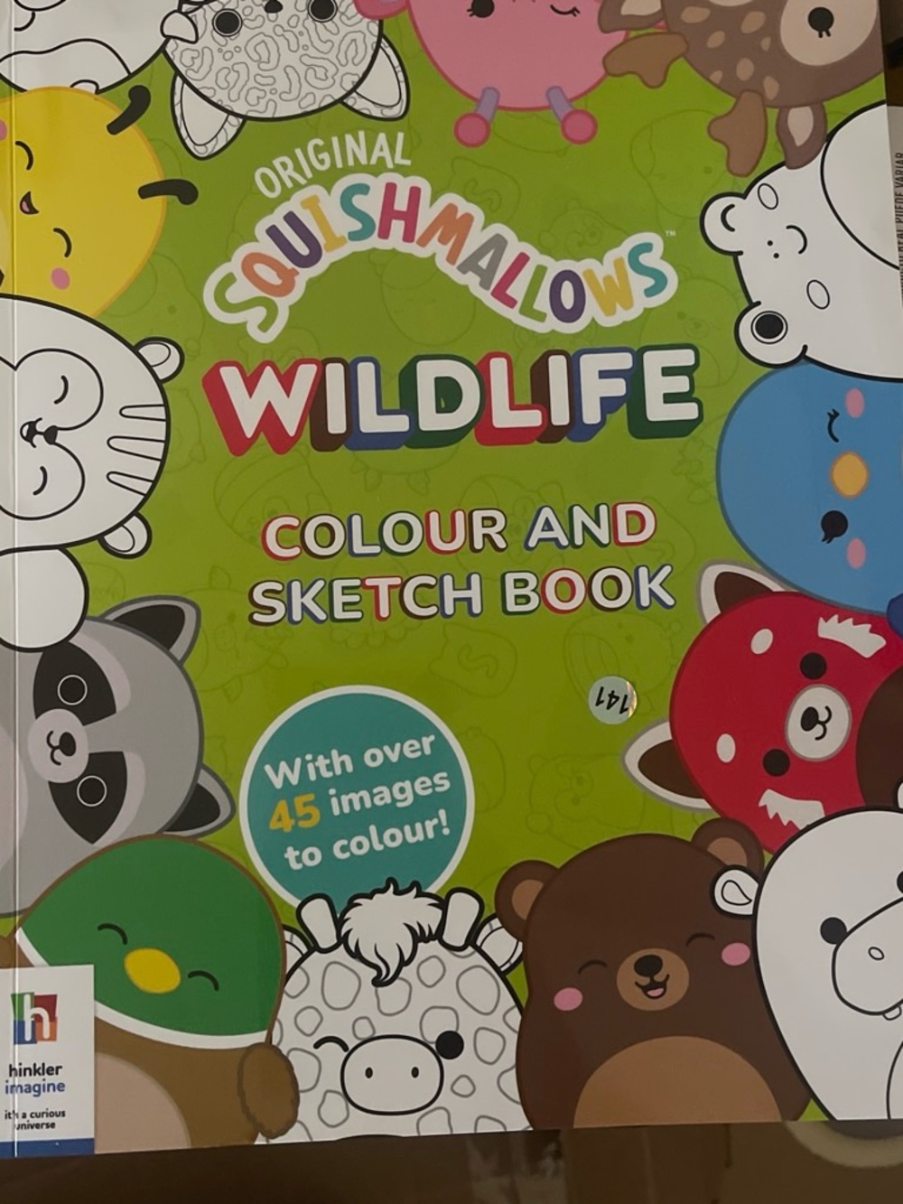 Squishmallows Wildlife Colour and Sketch Book - Green, Red, Blue, Brown